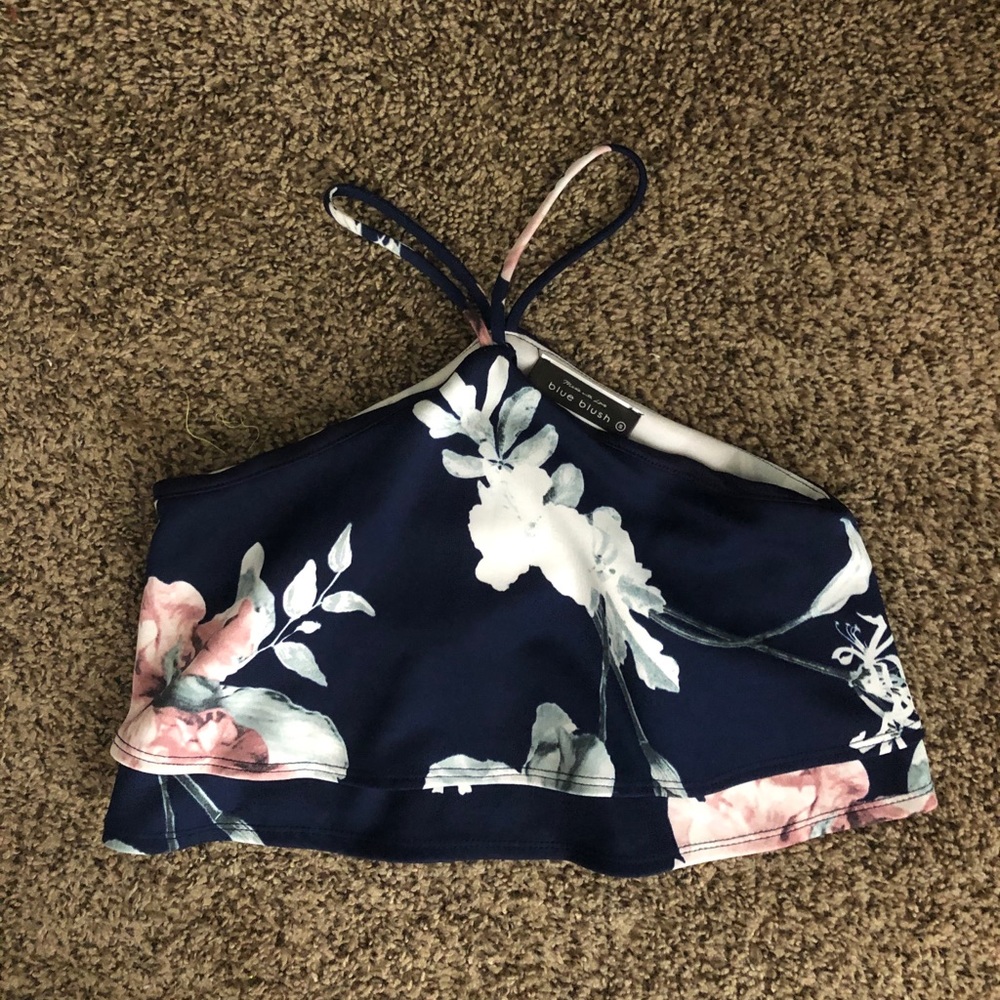 Floral crop top! 3 for $10!